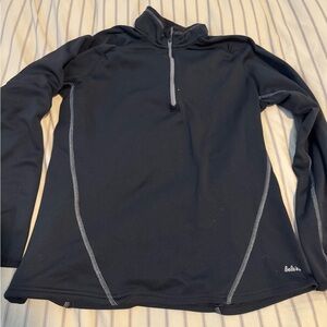 Cabela's Black Pullover with Gray Stitching